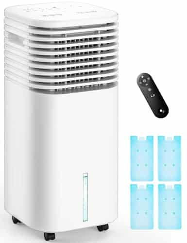 Temeike 4-In-1 Portable Air Conditioners, Evaporative Air Cooler W/ 4 Modes